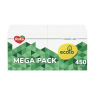 Salvetes "Ruta Ecolo" 450 gab., baltas, 1 slāņu