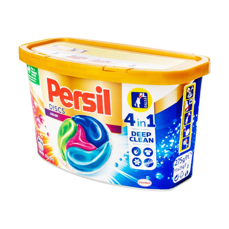 Veļas mazgāšanas kapsulas Persil, Discs color, 11 gab.