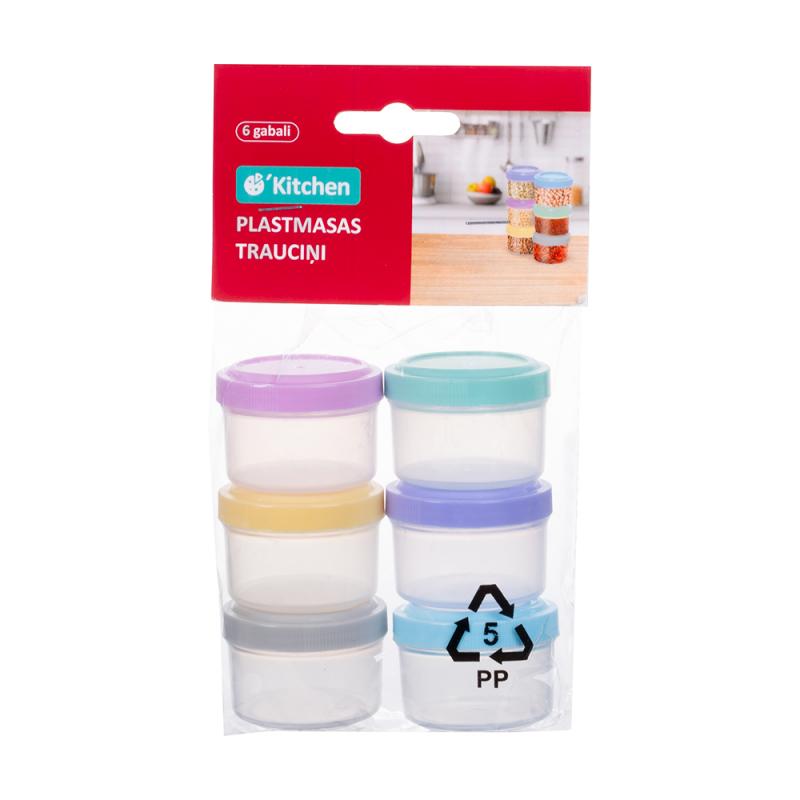 Konteineru komplekts, 40 ml, 6 gab.