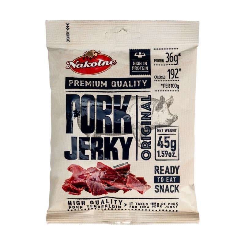 Cūkgaļas uzkoda NĀKOTNE PORK Jerky, 45 g