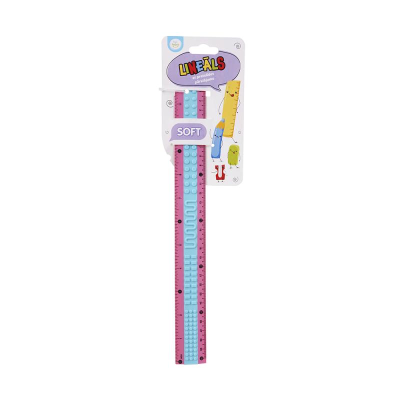 Lineāls ar pretslīdes pārklājumu, 30 cm