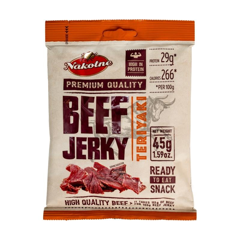 Liellopu uzkoda NĀKOTNE BEEF Jerky, 45 g