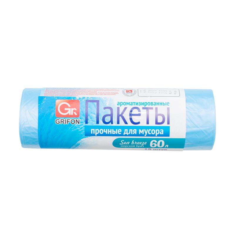 Atkritumu maisi Grifon, aromatizēti, 60 l, 15 gab., dažādi veidi