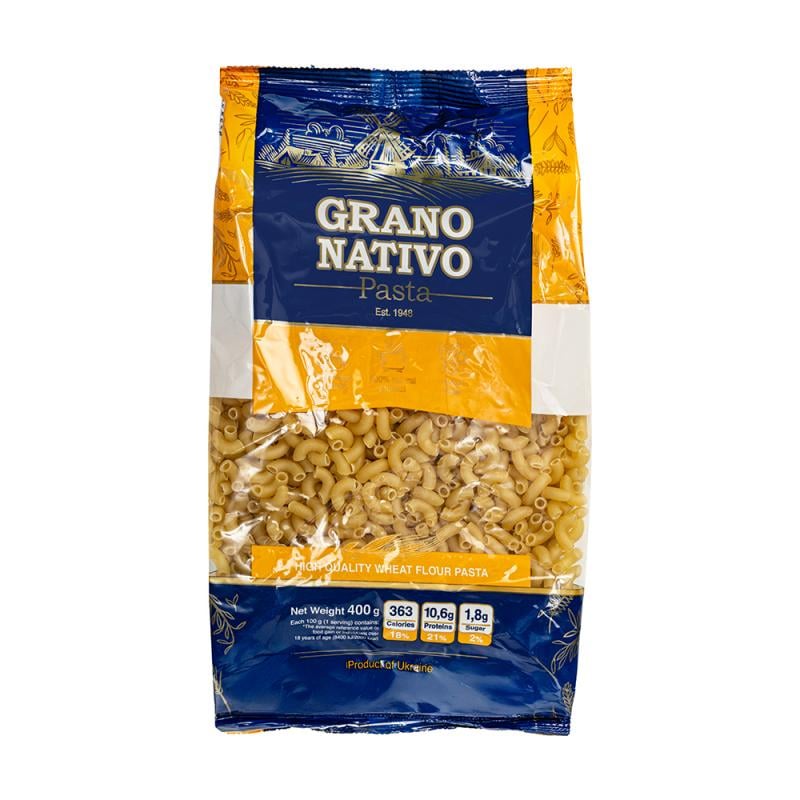 Makaroni GRANO NATIVO CORNETTI RIGATI, 400 g