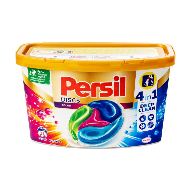 Veļas mazgāšanas kapsulas Persil, Discs color, 11 gab.