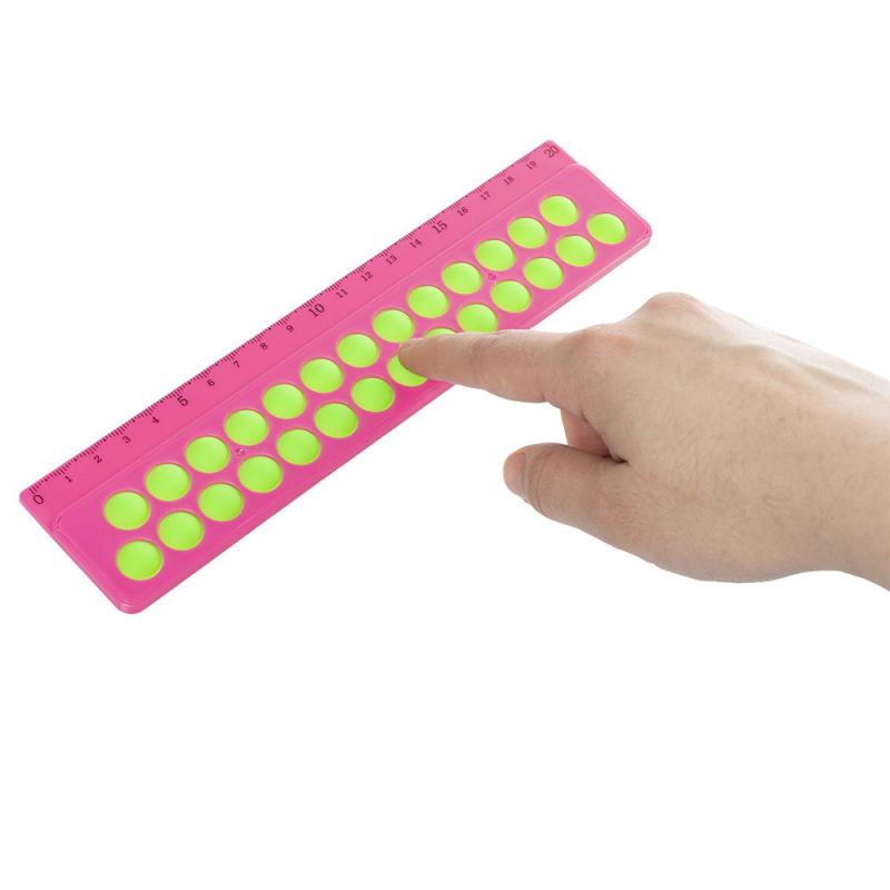 Pop it lineāls, Hupper Dupper, 20 cm, dažādas krāsas