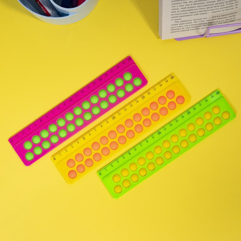 Pop it lineāls, Hupper Dupper, 20 cm, dažādas krāsas