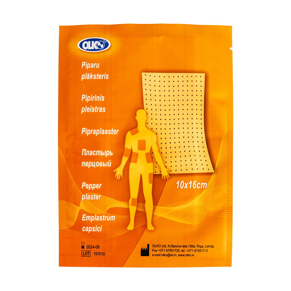 Piparu plāksteris OLKO, 10cmx16 cm - pirkt tiešsaistes veikalā Fix ...