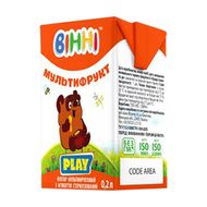 Vinni Multiaugļu nektārs ar mīkstumu, 200 ml