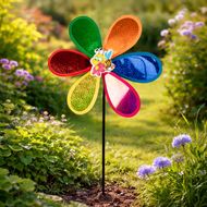 Dārza dekors - vējdzirnavas Puķe