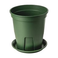 Puķu trauks ar paliktni 24x18 cm