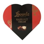 Šokolādes konfektes ar lazdu riekstu krēmu Loventa Heart,  110 g