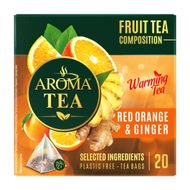 Tēja, AROMA, ar ingvera un sarkano apelsīnu garšu, 40 g