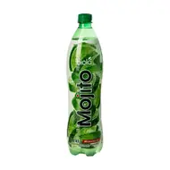 Bezalkoholisks, sulu saturošs gāzēts dzēriens Mojito Strawberry, 1 l