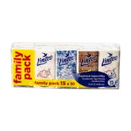 Linteo mini papīra kabatlakatiņi, 3 slāņi, 15×10 gab.