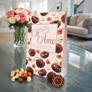 Šokolādes konfektes ar zemesriekstiem un lazdu riekstiem Te Amo, 130 g