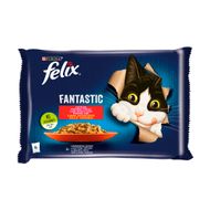 Kaķu konservi Felix gaļas izlase želejā, 4x85 g