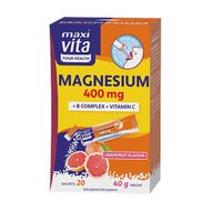 Magnesium 400 mg + B komplekss + vitamīns C, 20 gab.