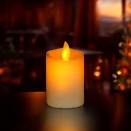 Ziemassvētku LED svece, 5x9 cm