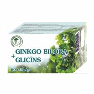 Ginkgo biloba + glicīns,  60 kapsulas