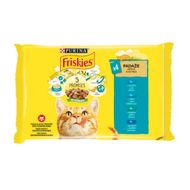 Konservi kaķiem Friskies, zivju izlase, 4x85 g