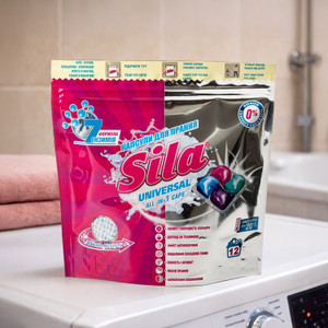 Veļas mazgāšanas kapsulas Sila universal, 12x25 g