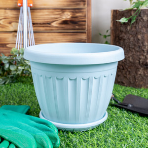 Puķu pods ar paliktni