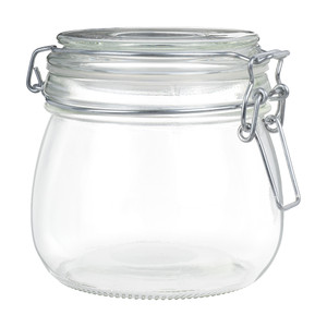 Stikla burka ar vāku hermētiska 570ml