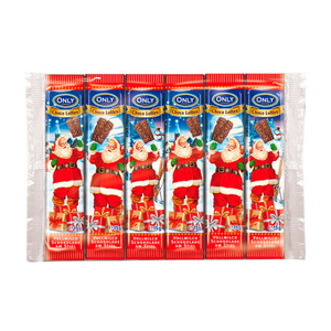 Šokolādes konfektes uz kociņiem Only Santa, 6x15 g