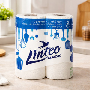 Papīra dvieļi Linteo Classic, 2 slāņi, 2 ruļļi