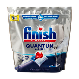 Kapsulas trauku mazgāšanas mašīnai Finish Quantum All in 1, 25 gab.