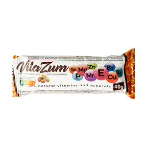 VitaZum, Batoniņš ar zemesriekstiem ar saldīnātaju, 40 g