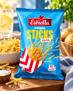 Kartupeļu čipsi ar sāli Estrella Sticks, 70 g