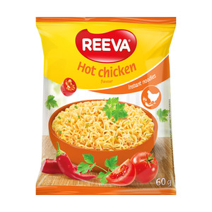 Ātri pagatavojamās nūdeles ar pikantas vistas garšu REEVA, 60 g