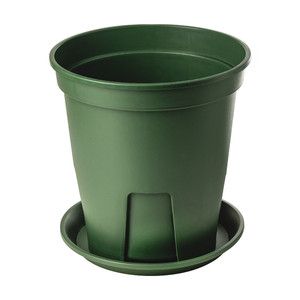 Puķu trauks ar paliktni 24x18 cm