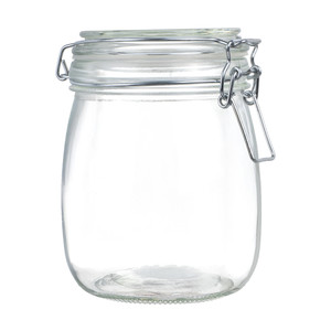 Stikla burka ar vāku hermētiska 850ml