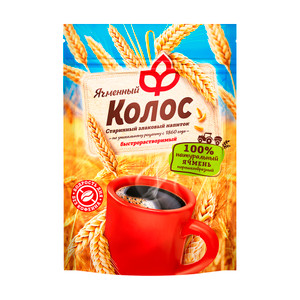 Šķīstošais graudaugu dzēriens no miežu graudiem Kolos, 100 g