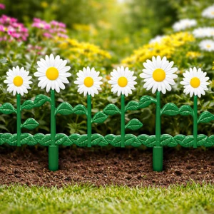 Dekoratīvs dārza žogs Puķes