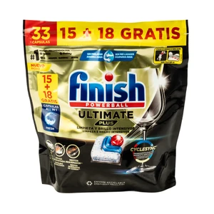 Kapsulas trauku mazgāšanas mašīnai Finish Ultimate, 33 gab.