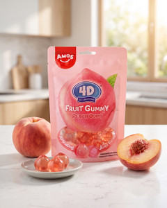 Želejas konfektes Amos 4D, dažādas garšas, 65 g
