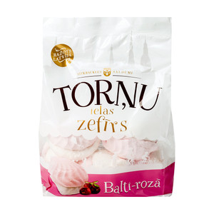 Torņu ielas zefīrs balti-rozā, 250 g