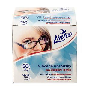 Mitrās salvetes brillēm Linteo, 50 gab.