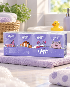 Kabatlakatiņi Happy Mini, 3 slāņi, 8 gab.