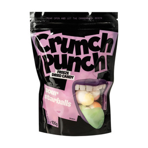 Konfektes Crunch Punch Sour Starballs, 100 g