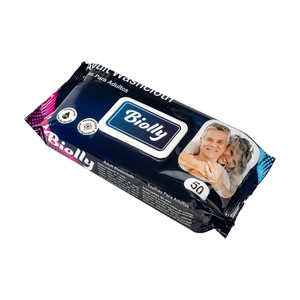 Mitrās salvetes pieaugušajiem Biolly, 50 gab.