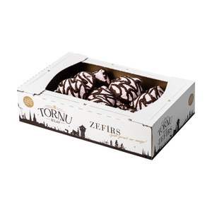 Glazēts zefīrs ar aveņu garšu, 700 g