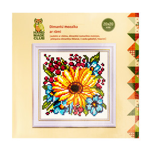 Dimantu mozaīka, 20х20 cm, dažādi veidi
