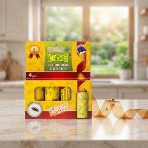 Mušpapīrs-līmlente Chemis, 4 gab.