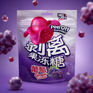 Želejas konfektes Ho Lee Mo Lee! Peel off, 70 g, dažādas garšas