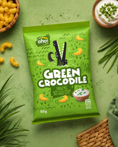 Čipsi Oho Crocodiles, dažādi veidi, 50 g